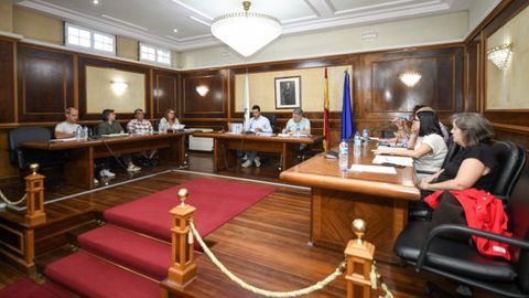 Celebraci�n del pleno del Concello de Rodeiro, donde se debati� la reprobaci�n a Luis L�pez. 