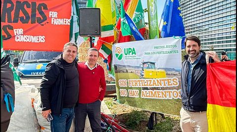 Protesta de UPA este mes en Estrasburgo para pedir ayudas para fertilizantes