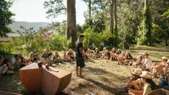 Campamento de verano en la isla de San Sim�n