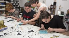 Imagen de archivo de un taller de estampaci�n