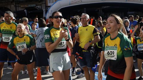 Carrera solidaria de la Guardia Civil en Ourense.
