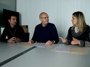 Rodr�guez, Queiruga y P�rez, durante la firma del convenio.