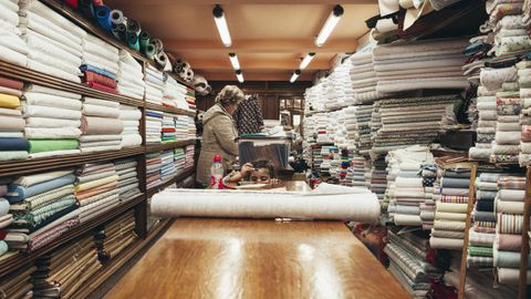 Interior de Casa Germ�n, casa de telas abierta en 1890 y tienda m�s antigua de Oviedo