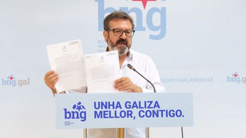 Luis Bar, viceportavoz del BNG en el Parlamento de Galicia.