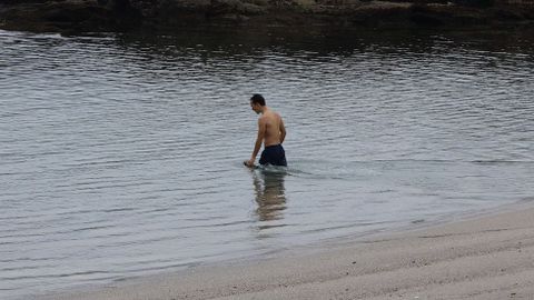 Empezando el a�o con un ba�o en Riazor 