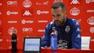 Juanfran García en su primera rueda de prensa de la pretemporada