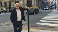 Roberto Varela, en el centro de Buenos Aires.