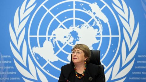 La alta comisionada para los Derechos Humanos de la ONU, Michelle Bachelet
