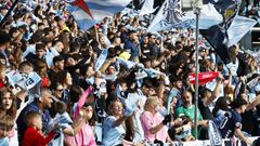 Aficionados del Celta, en un partido del primer equipo en Bala�dos.