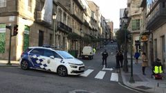 Calle Cervantes cortada