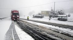 As� fue la primera�nevada del oto�o en el sur de Lugo
