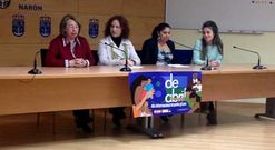 Las edilas de Igualdade y Participaci�n, una representante del colectivo, y una t�cnica de la fundaci�n.