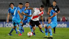 El River Plate, en el �ltimo partido que jug�, el pasado d�a 12, correspondiente a la Copa Libertadores