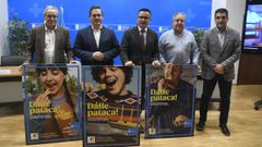 Balseiros, Cabarcos, Gonz�lez, G�mez y Al�n, en la presentaci�n de la campa�a de promoci�n de la patata gallega de calidad