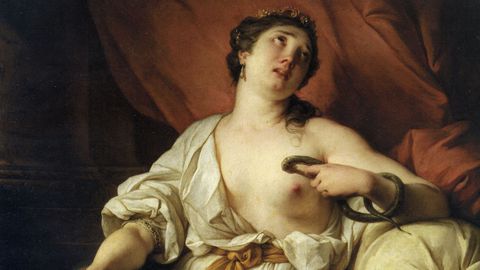 La muerte de Cleopatra, de Jean François de Troy