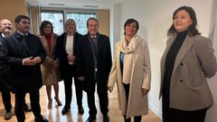 Visita de la ministra Isabel Rodr&iacute;guez, junto a Caballero, a un edificio de la Gran V&iacute;a la pasada semana