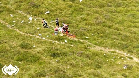 Rescate de una mujer de 55 a�os en Cabrales