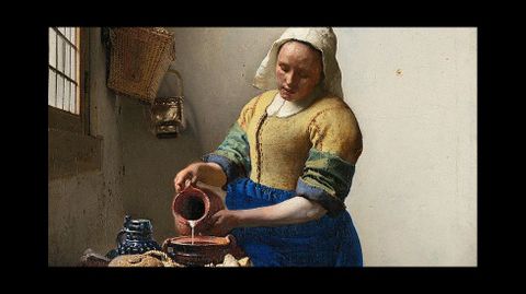 �La lechera� (1660-1661), �leo de Johannes Vermeer van Delft, Rijksmuseum, �msterdam