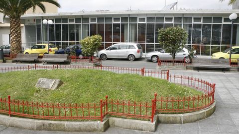 La plaza en la que se ubicala residencia carballesa, en una foto de archivo