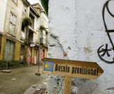 Se�alizaci�n en Ferrol Vello. 