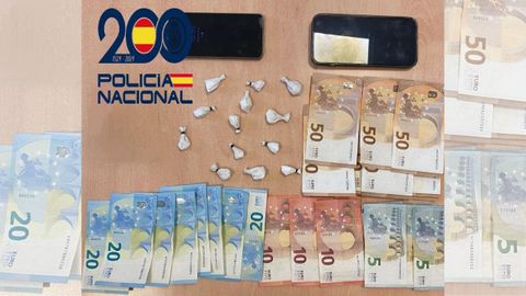 Droga y dinero incautado