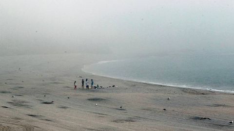La niebla cubre A Coru�a