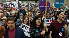 Manifestaci�n do D�a das Letras, convocada por Queremos Galego