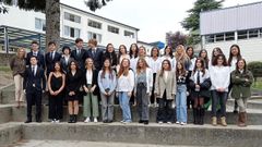 Alumnos de Bachillerato Internacional del colegio SEK-Atlntico, de Pontevedra