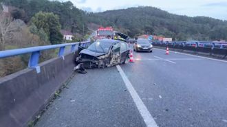 Imagen de uno de los coches implicados en el accidente