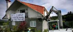 La casa fue demolida en mayo del 2009 y la familia exigi� una indemnizaci�n al Concello.