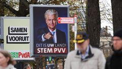 Cartel electoral en La Haya.