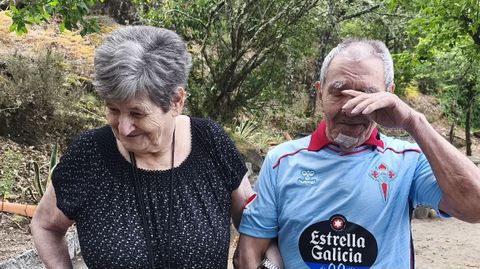 Amadeo Antonio, coa s�a dona, Iluminada Dom�nguez.