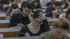 Simulacro de examen mir el pasado mes de enero en Santiago
