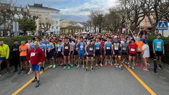 Salida de la San Silvestre de Ribadeo, en el 2022.