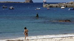 Playa de O Torno, en San Cibrao