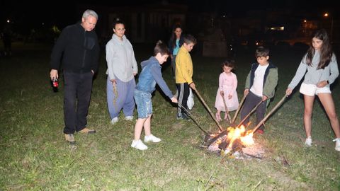 San Juan, hogueras en Rianxo