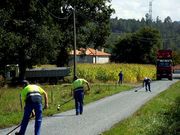 Los trabajos permitir�n mejorar la seguridad viaria en estas pistas.
