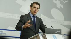Rueda de prensa de N��ez Feijoo tras el Consello de la Xunta