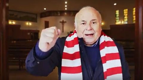 Un fotograma del v�deo de felicitaci�n de los vecinos de El Coto