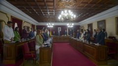 El pleno del Concello de Lugo se inici con un minuto de silencio por el fallecimiento del concejal Pablo Permuy