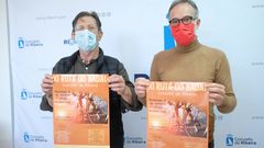 El edil de Deportes, Javier Sampedro, y Eduardo Iglesias, en representaci�n de la Asociaci�n Arousa Neo, presentaron la und�cima edici�n de la ruta