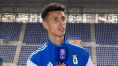 Ilyas Chaira, en su presentacin con el Real Oviedo