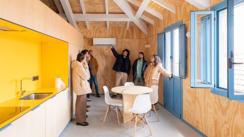 Espacio reformado en la aldea modelo de Muimenta (Carballeda de Avia).