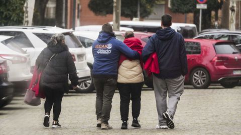 Familiares de las v�ctimas de la colisi�n entre dos trenes en Adamuz