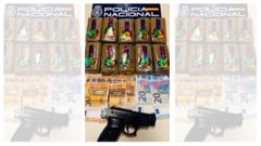 Incautaci�n de drogas y arma simulada en Ferrol.