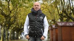 Kike Casado, paciente de cncer de pulmn, en la Alameda de Marn