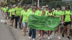 Imagen de archivo de la marcha celebrada en Viveiro contra el cncer el pasado agosto