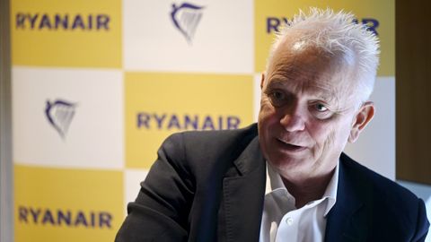 Eddie Wilson, consejero delegado de Ryanair DAC, durante una rueda de prensa en Helsinki el pasado 22 de agosto