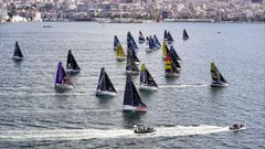 La flota saliendo de Vigo el pasado mes de septiembre