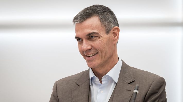Pedro S�nchez, este lunes durante la reuni�n de la Comisi�n Ejecutiva Federal del PSOE en Ferraz.